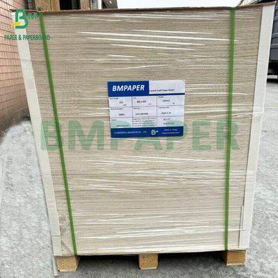 350 grammes CKB Surface blanche Brown Kraft Back Paper Pour les boîtes de salade 25' x 38'