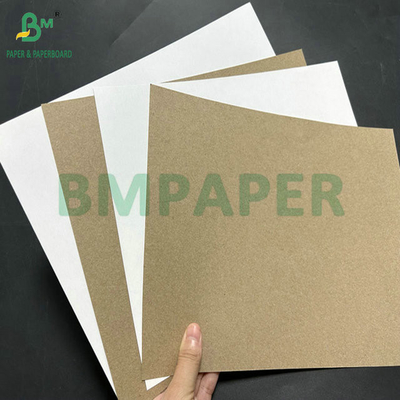 140 grammes 170 grammes de papier kraft recouvert de blanc pour emballage cadeau boîte 70 x 100 cm