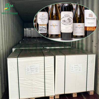 65 gm 70 gm résistant à l'eau résistance à l'humidité C1S papier d'étiquette pour autocollant de bouteille de bière