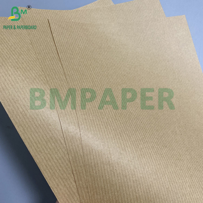 80gm Brown bandé papier kraft emballage cadeau Un côté brillant Excellente résistance