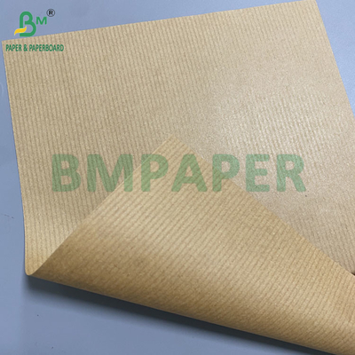 80gm Brown bandé papier kraft emballage cadeau Un côté brillant Excellente résistance