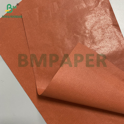 Papier kraft rayé rouge de 42 gm pour l'emballage de fruits cire d'un côté papier léger de qualité alimentaire