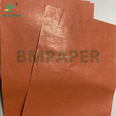 Papier kraft rayé rouge de 42 gm pour l'emballage de fruits cire d'un côté papier léger de qualité alimentaire