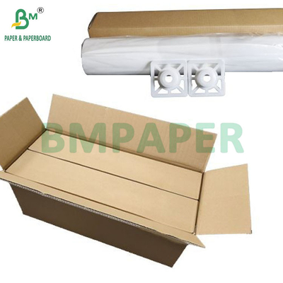24 lb 36 lb HP revêtu de papier mat de large format en rouleau pour affiches 42 "x 150"