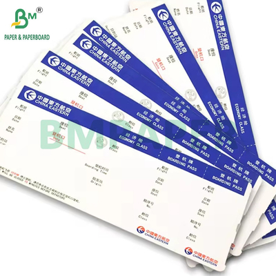 175g billets d'avion thermiques personnalisés carte d'embarquement papier 18,8 cm x 8,3 cm