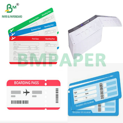 175g 18,8cm x 8,3cm Carte d'embarquement thermique en blanc Billets d'avion bon marché personnalisés