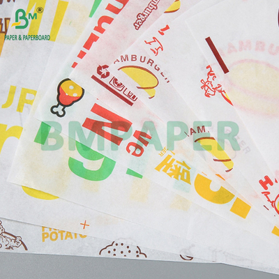 Emballage à l' épreuve de la graisse de hamburger de 38 gm