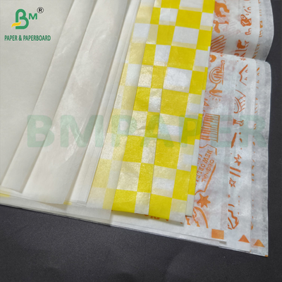 40 GSM rouleaux de papier ciré blanc ciré des deux côtés résistant à la graisse