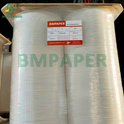 27 mm 30 mm 34 mm 28 gm papier d'emballage en rouleau imprimable de paille de qualité alimentaire