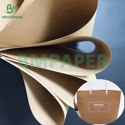 120GSM Sacs à main à haute résistance à la rupture Brown Kraft Sack Paper