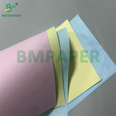 50 grammes 55 grammes Couleur jaune bleu NCR papier de facture sans carbone Avec 640 x 900 mm