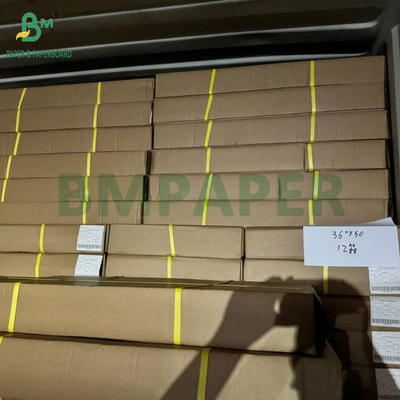 20# Rouleau de papier blanc pour imprimantes à jet d'encre grand format 24 pouces x 150 pieds