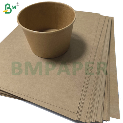 Papier à base de tasse brun naturel 320g + 20g de revêtement en PE