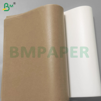 30 gm rouleaux de papier enduit de silicone à double face bruns résistant à la graisse