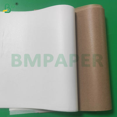 30 gm rouleaux de papier enduit de silicone à double face bruns résistant à la graisse