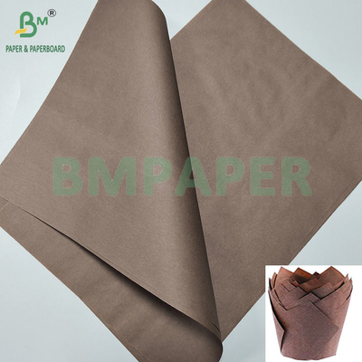 40gm étanche à la graisse Coupe de cuisson brune plateau de papier pour gâteaux