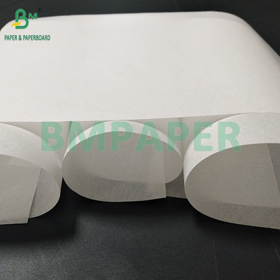 38 gm 40 gm sans imprimante Papier Kraft à l'épreuve de l'herbe blanc Papier d'emballage hamburger/riz 285 × 295 mm