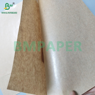 30 gm 50 gm MG Brown Kraft sac d'emballage alimentaire rouleau de papier résistant à la graisse