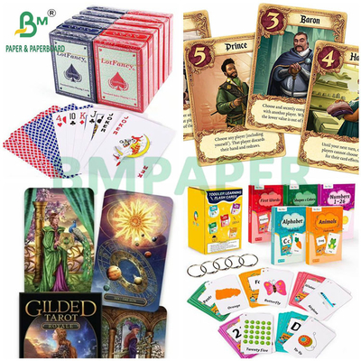 300GSM 320GSM Carte de jeu C2S à noyau bleu de haute résistance pour cartes de jeu