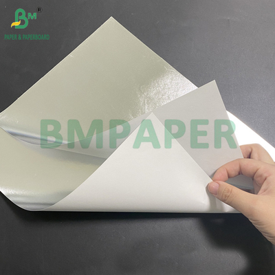 70 gm papier métallique pour les étiquettes de bouteilles de bière argenté haut blanc arrière 765 mm