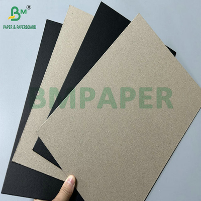 2 mm 3 mm carton noir stratifié dos gris pour les emballages rigides boîte 950 x 1300 mm