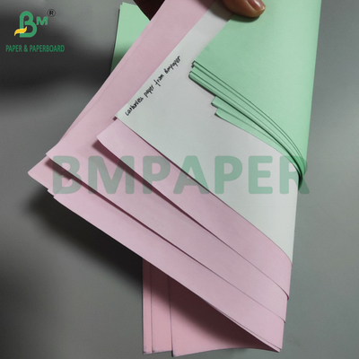 75 grammes de papier NCR blanc rose sans carbone pour la facture de transport 8,5' x 14' image noire