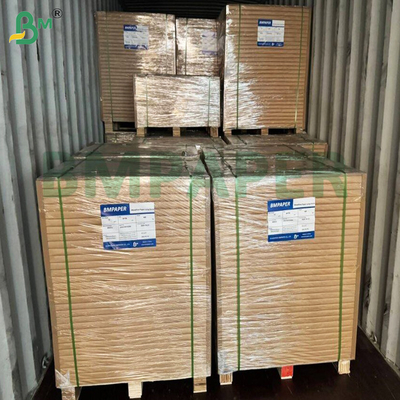 60 grammes de papier cadeau Kraft à rayures brunes Finition brillante unilatérale Durabilité supérieure haute résistance