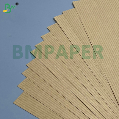 60 grammes de papier cadeau Kraft à rayures brunes Finition brillante unilatérale Durabilité supérieure haute résistance