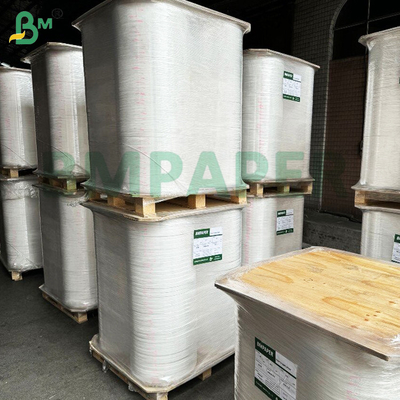 28 grammes de papier d'emballage de paille blanche 38 mm / 44 mm pour les pailles de restaurant emballées individuellement
