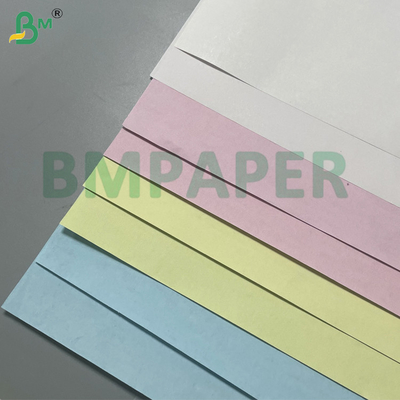 60 grammes Jaune / Vert / Rose papier de copie sans carbone CB / CFB / CF rouleaux 20lb avec image noire