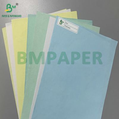Jaune bleu 55 gm 60 gm papier vierge sans carbone pour reçu