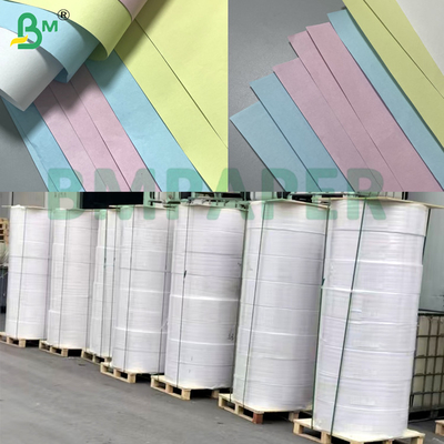 55 grammes Image blanche et bleue en rouleaux et feuilles de papier sans carbone pour l'impression de reçus NCR CB / CF / CFB
