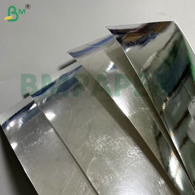 68g 70g Haute rigidité et pliabilité Plaque métallisée argentée pour emballage cosmétique