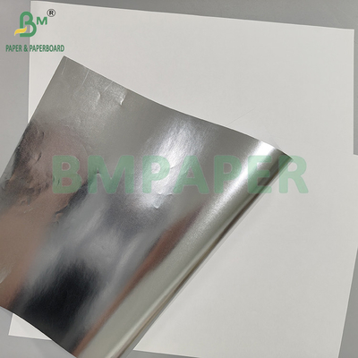 Papier argenté 55gsm 70gsm, papier métallique à dos blanc pour emballage de cigarettes et de thé