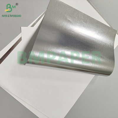 Papier argenté 55gsm 70gsm, papier métallique à dos blanc pour emballage de cigarettes et de thé