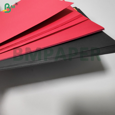 Carton rigide de couleur noir rouge 250 g/m² 300 g/m² pour boîtes cadeaux, haute rigidité