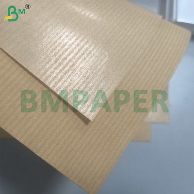Papier cadeau kraft brun pur gaufré 50gsm 60gsm Papier MG