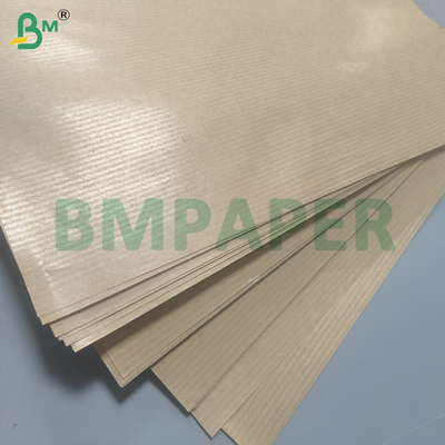 Papier cadeau kraft brun pur gaufré 50gsm 60gsm Papier MG