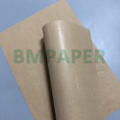 Papier kraft brun strié 1 face couchée machine 60g pour sachets