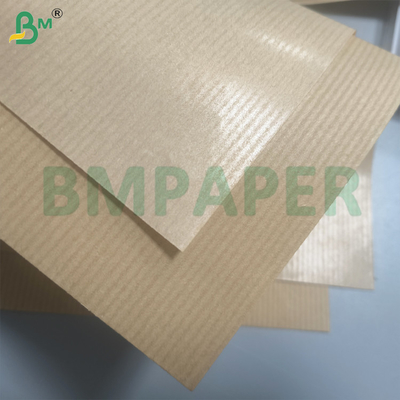 Texture de papier kraft rayé 40gsm glacé machine une face pour emballage