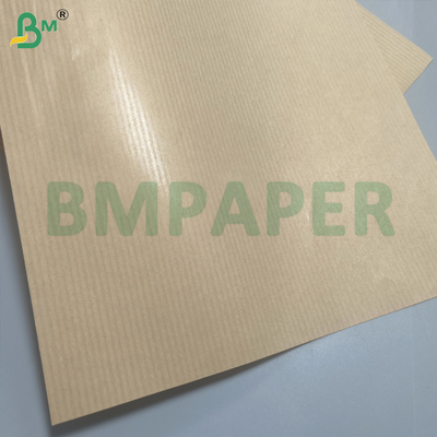 Texture de papier kraft rayé 40gsm glacé machine une face pour emballage