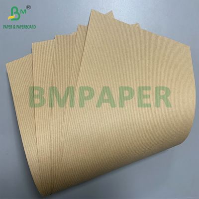 Bande de pâte à bois rayée 60gsm 70gsm Papier kraft brun rouge pour papier de doublure de carton