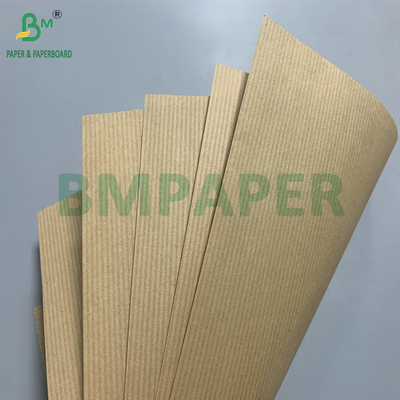 Bande de pâte à bois rayée 60gsm 70gsm Papier kraft brun rouge pour papier de doublure de carton