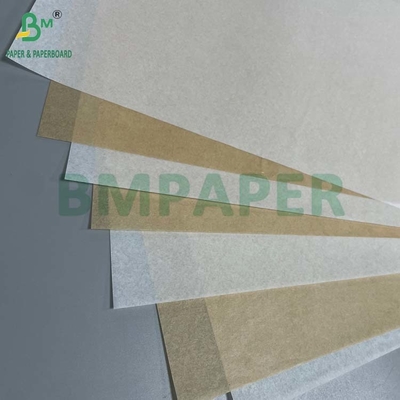 30GSM 35GSM Papier sulfurisé blanchi non blanchi résistant à la graisse enduit de silicone