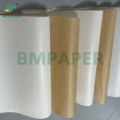 30GSM 35GSM Papier sulfurisé blanchi non blanchi résistant à la graisse enduit de silicone