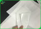 Emballage de nourriture papier d'emballage blanchi de couleur blanche du PE 40g + 10g avec poly stratifié