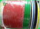 papier d'emballage rouge 60gsm/vert simple écologique pour les pailles de papier