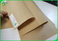 Papier d'emballage non-enduit de brun de nourriture de la sécurité 50g 60g pour le sac jetable d'aliments de préparation rapide