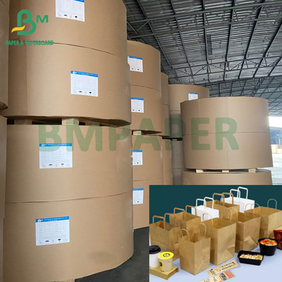 Sac d'emballage semi-extensible brun et recyclable de 150 grammes