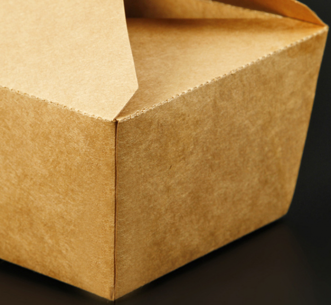 Papier 270gsm de Brown emballage de catégorie comestible avec du PE 15gsm enduit pour la boîte sèche à nourriture